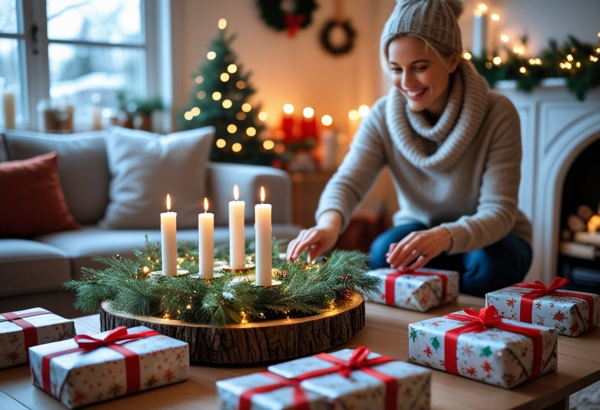 Saadan skaber du den perfekte pakkekalender med adventsstager til pakkekalenderen